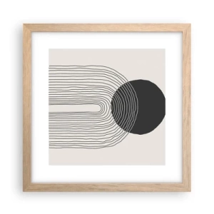 Poster în ramă de stejar deschis - Tremurând și încrezător - 30x30 cm