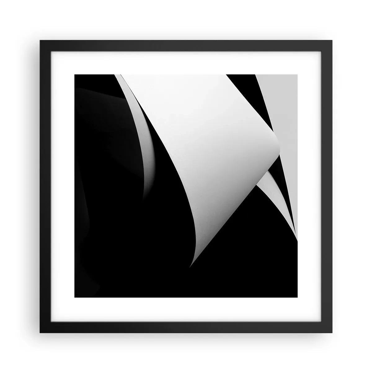 Poster în ramă neagră - Planuri de lumină din adâncurile umbrelor - 40x40 cm