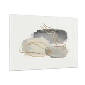 Tablou pe sticlă - Persistență și mișcare - 100x70 cm