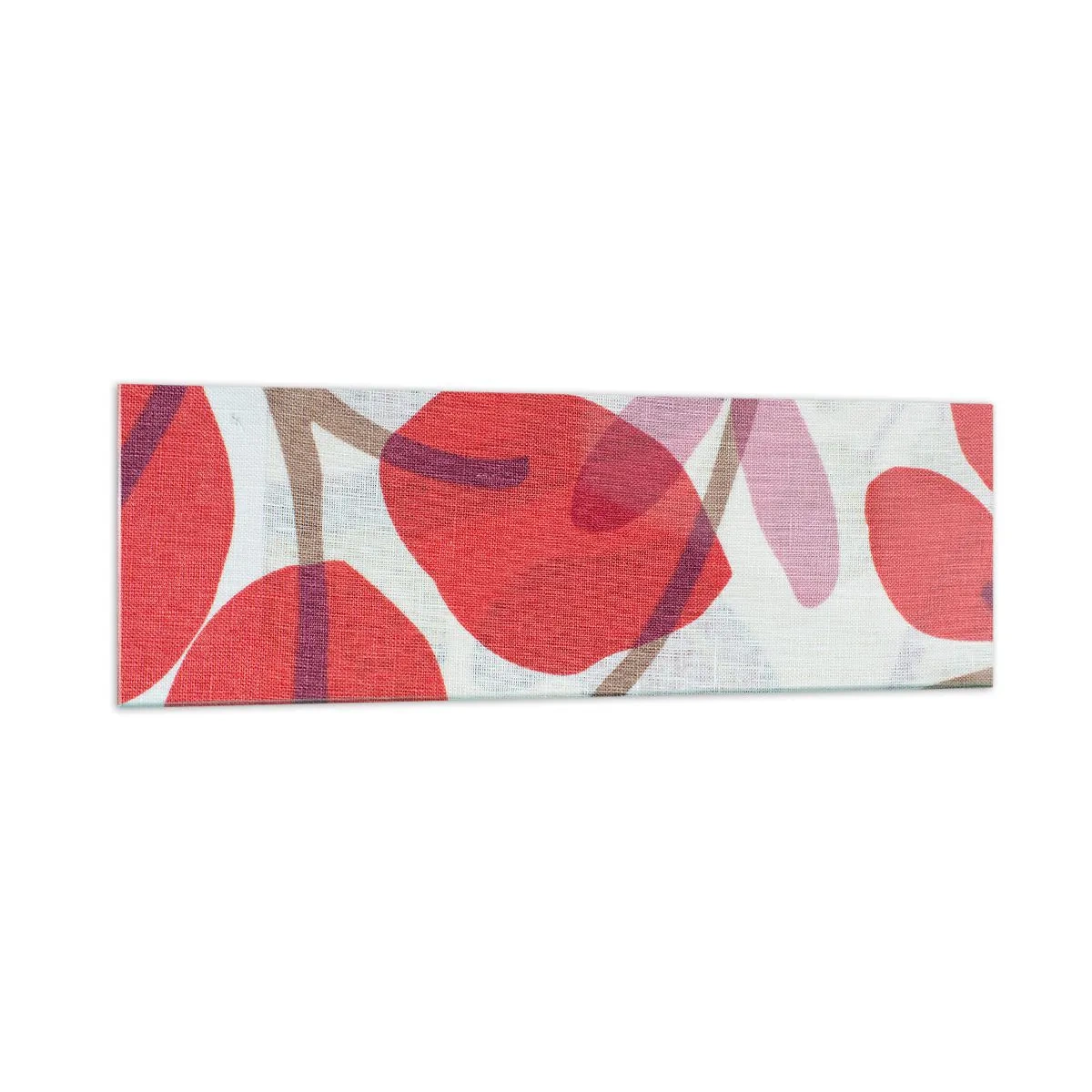 Tablou pe sticlă - Aranjament floral în roz - 160x50 cm