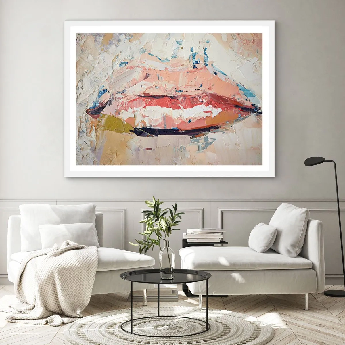 Poster în ramă albă - Trezește simțurile - 100x70 cm