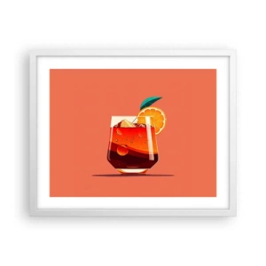 Poster în ramă albă - Răcoare de vară - 50x40 cm