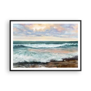 Poster în ramă neagră - Aici îți vei alina sufletul - 100x70 cm