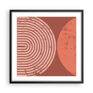 Poster în ramă neagră - Relație strânsă - 50x50 cm