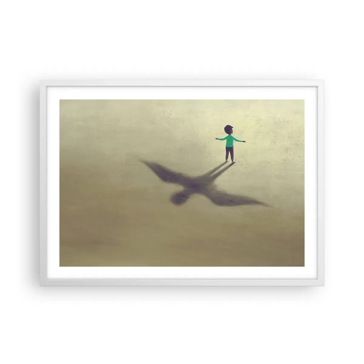 Poster în ramă albă - Eroul viitorului - 70x50 cm