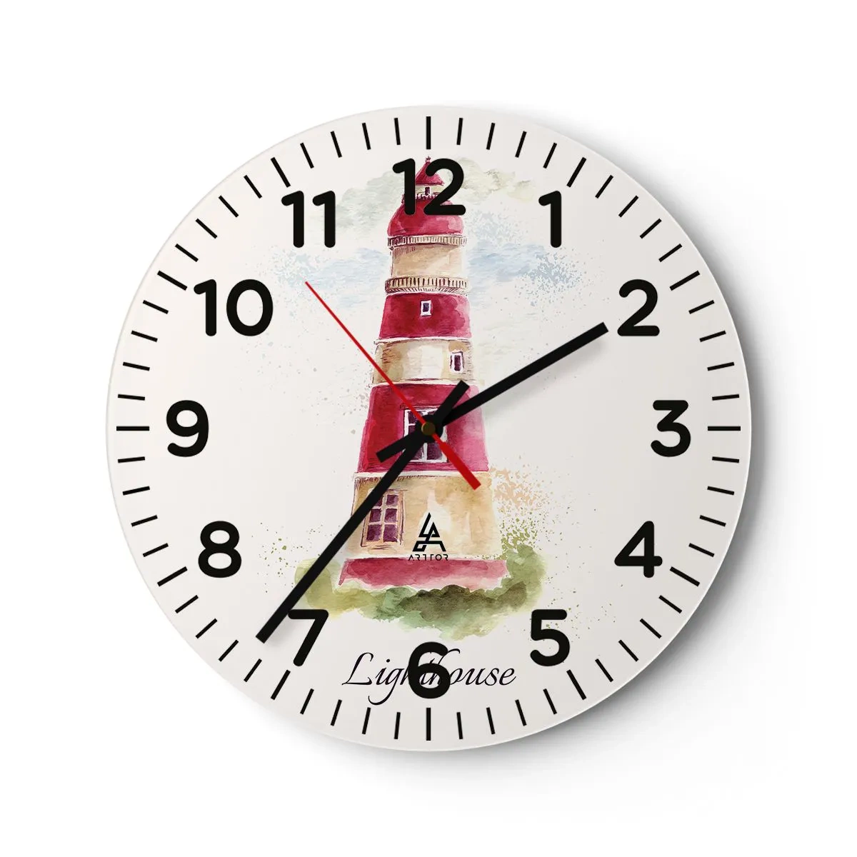 Ceas de perete - Ceas pe sticlă - Întotdeauna vreme bună - 30x30 cm