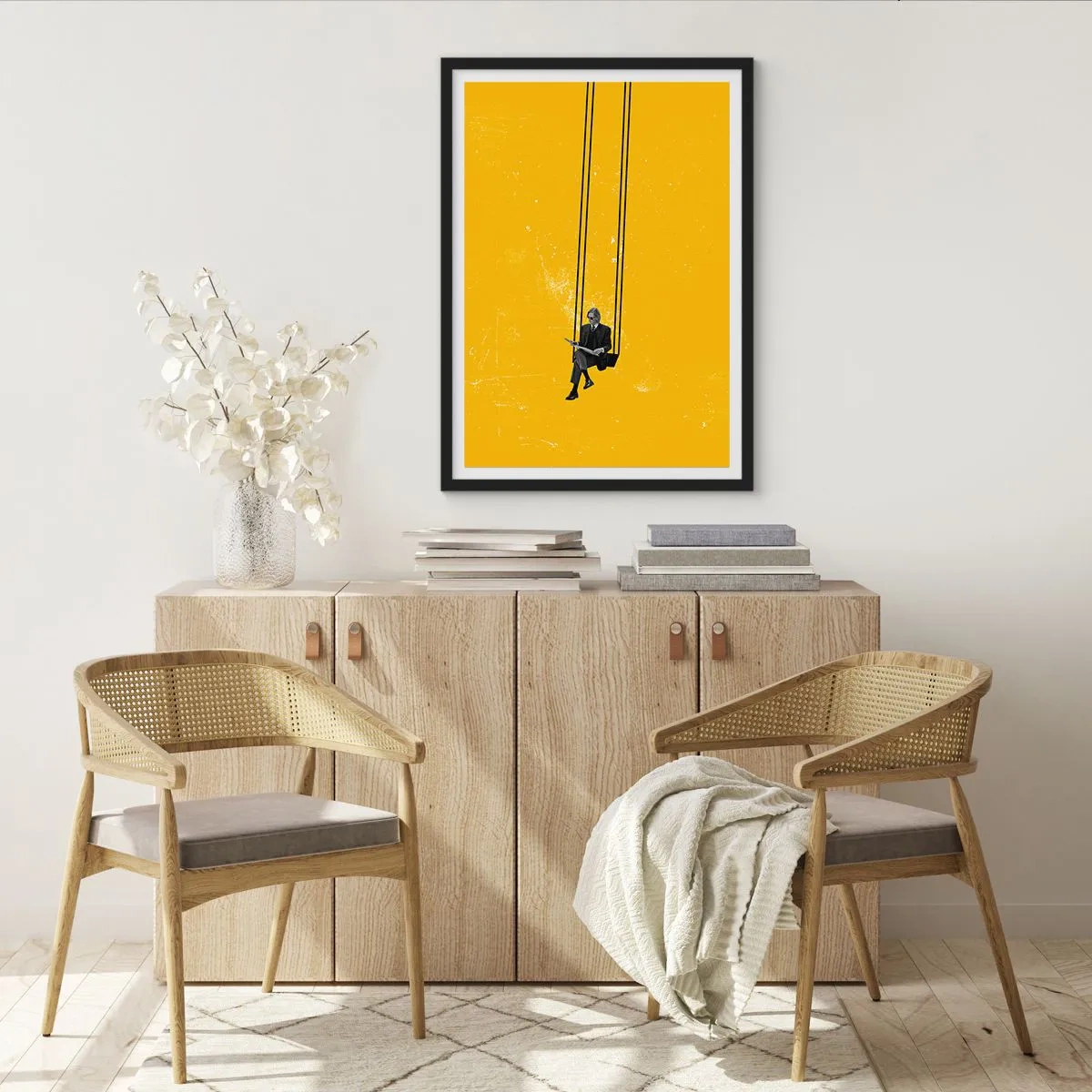 Poster în ramă neagră - O zi ca oricare alta - 70x100 cm