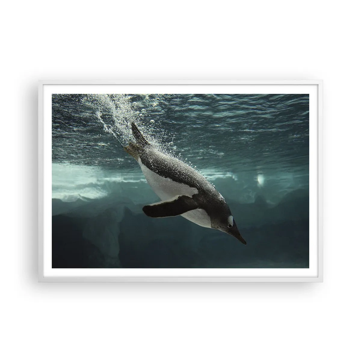 Poster în ramă albă - Bun venit în lumea mea - 100x70 cm