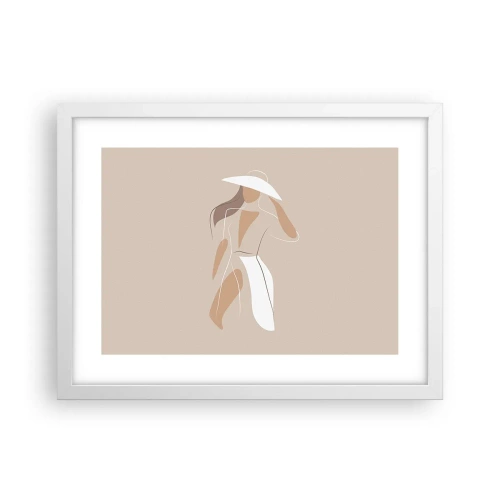 Poster în ramă albă - Moda este distractivă - 40x30 cm