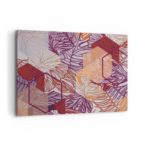 Tablou pe pânză - Relația imposibilă dintre geometrie și natură - 100x70 cm