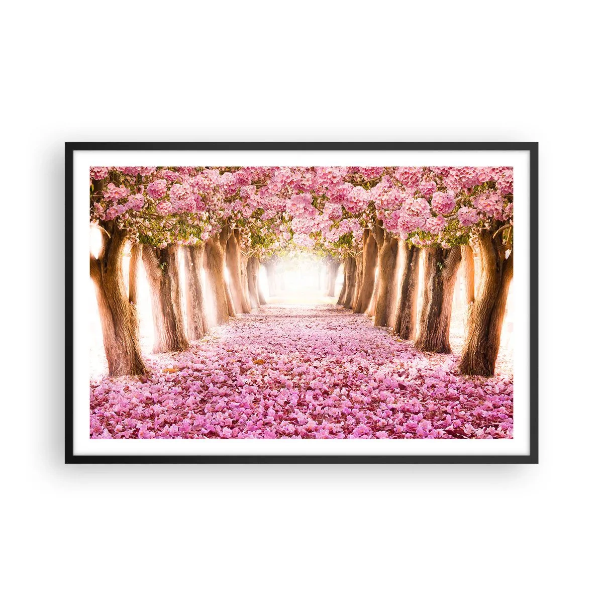 Poster în ramă neagră - Drumul spre paradis - 91x61 cm