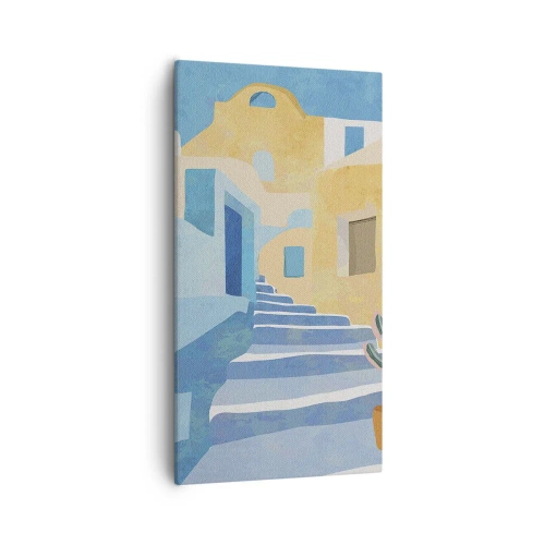 Tablou pe pânză - O zi într-un oraș arab - 55x100 cm