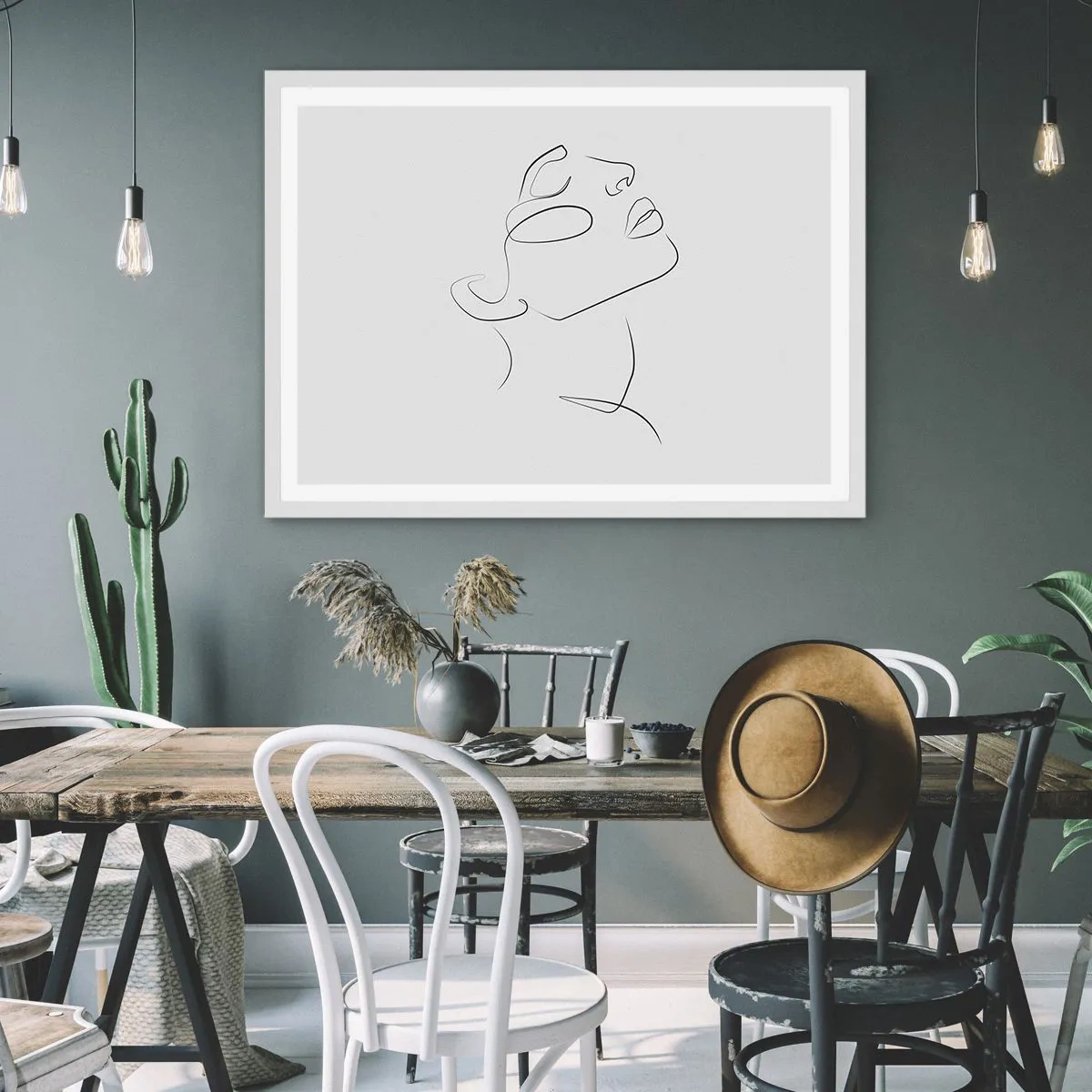 Poster în ramă albă - Meandrele unui vis - 70x50 cm