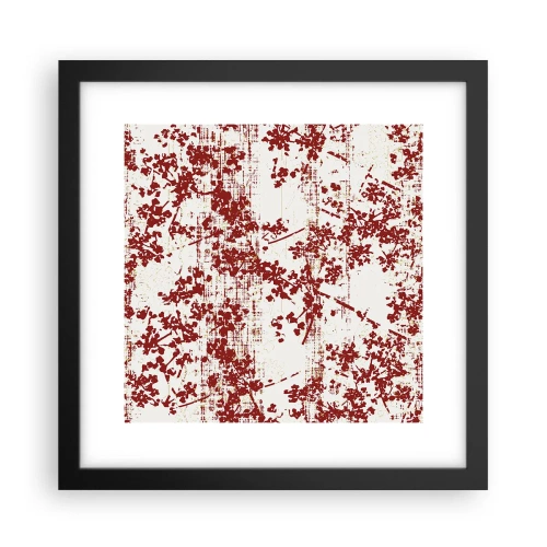 Poster în ramă neagră - Ca un percal vechi - 30x30 cm