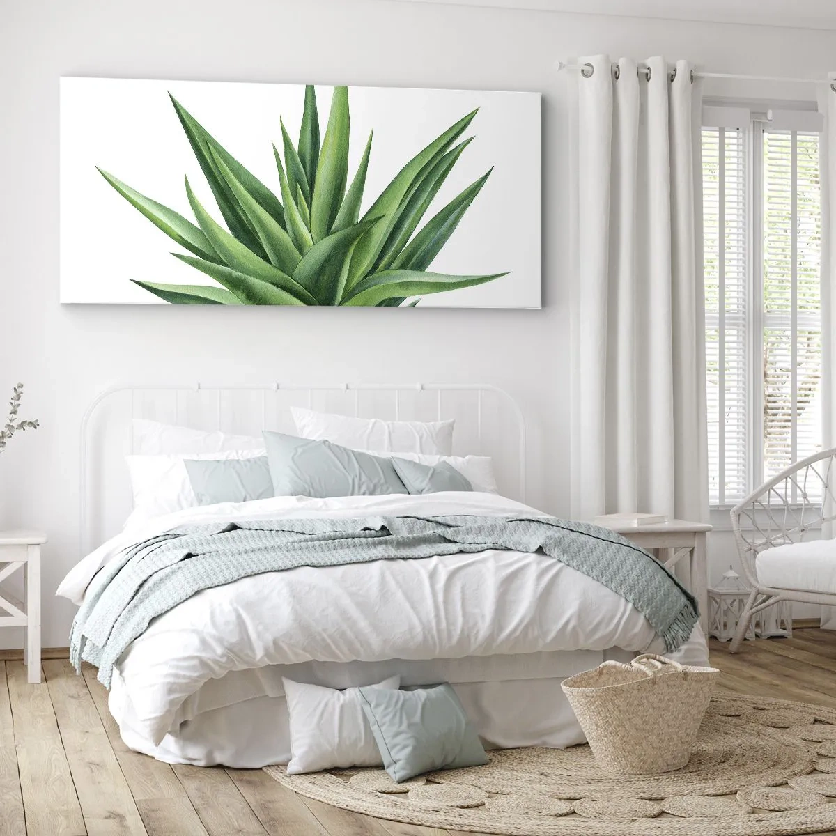 Tablou pe pânză - Verde - putere - viață - 160x50 cm
