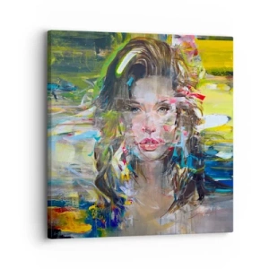 Tablou pe pânză - În spatele cortinei de aer - 30x30 cm