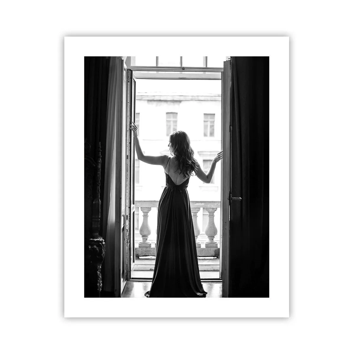 Poster - Splendoare alb-negru - 40x50 cm