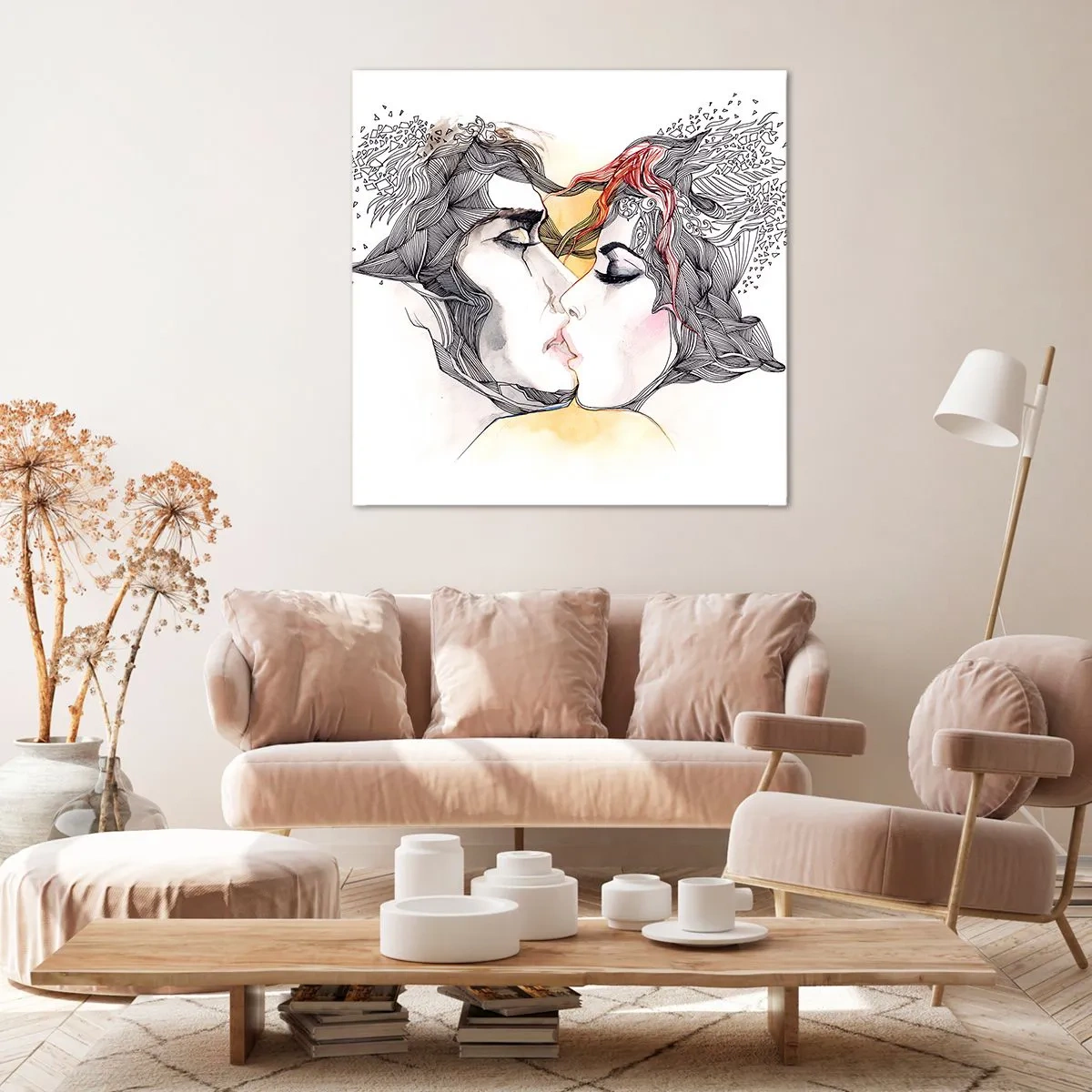 Tablou pe pânză - Lumea nu există - 50x50 cm