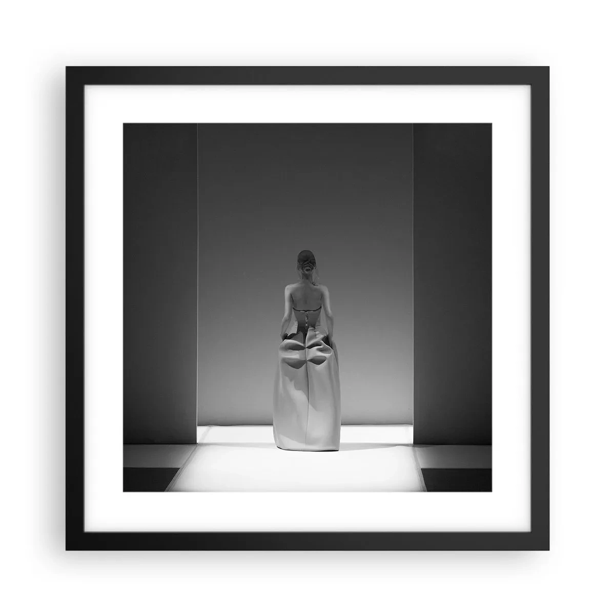 Poster în ramă neagră - Simplitate sofisticată - 40x40 cm