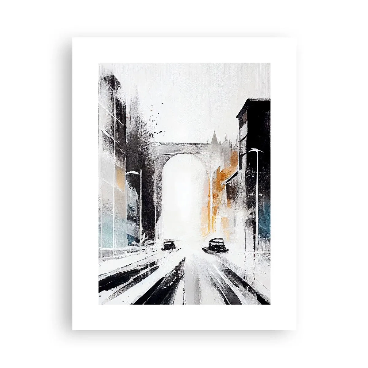 Poster - Studiu de oraș: arhitectură și mișcare - 30x40 cm