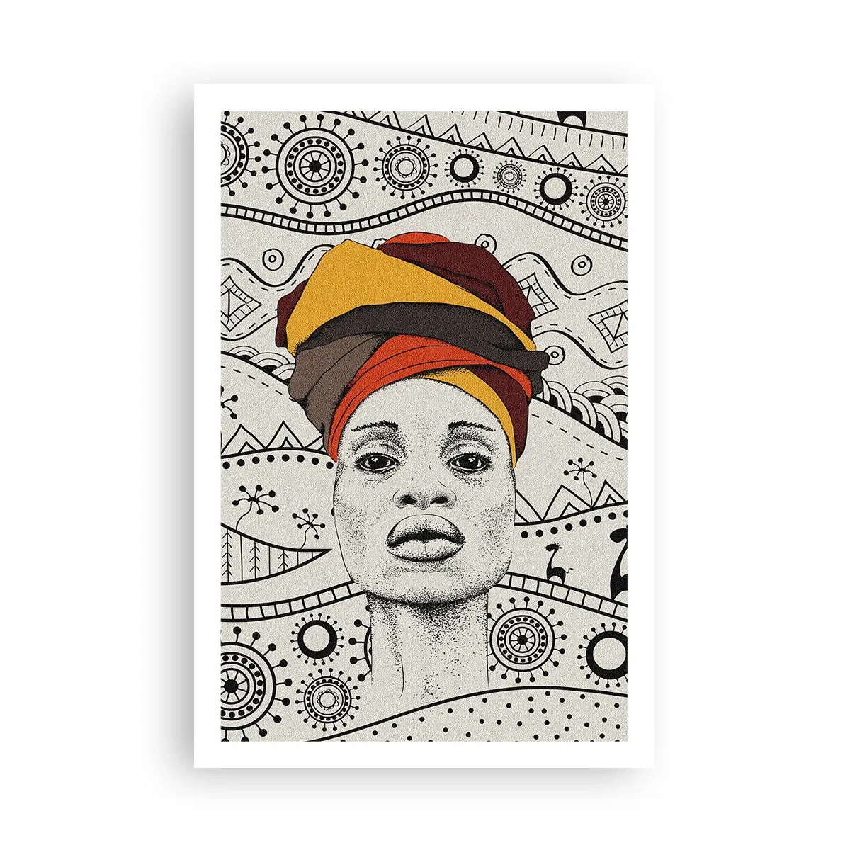 Poster - Portret african - 61x91 cm