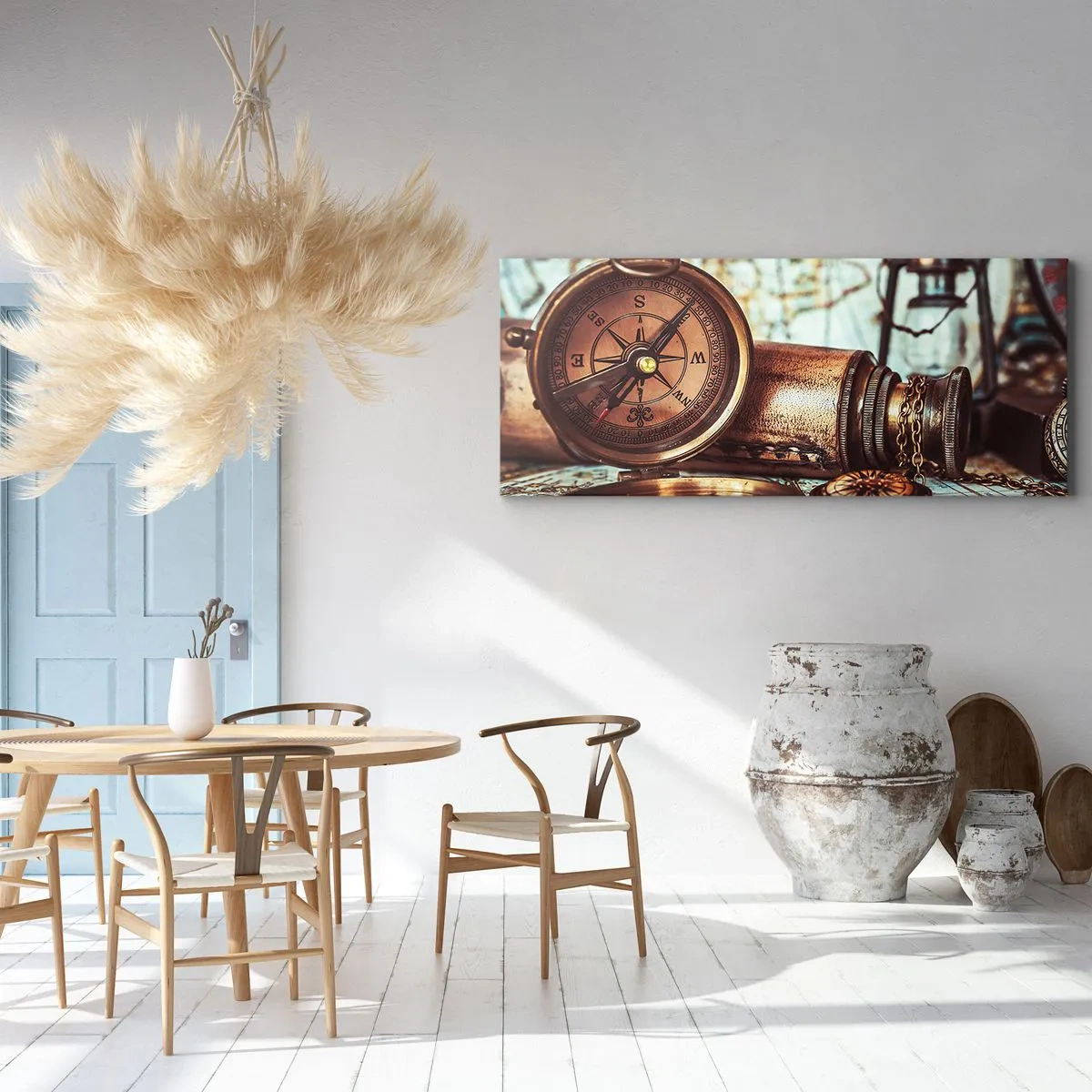 Tablou pe pânză - Te așteaptă o aventură cu pirați în Caraibe - 90x30 cm