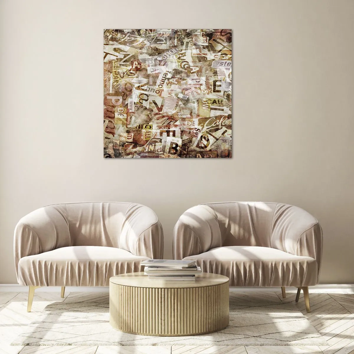 Tablou pe sticlă - Îi unesc pe cei care stau la taclale - 30x30 cm