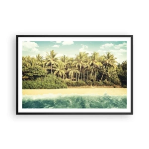 Poster în ramă neagră - Ce zici de aici? - 91x61 cm