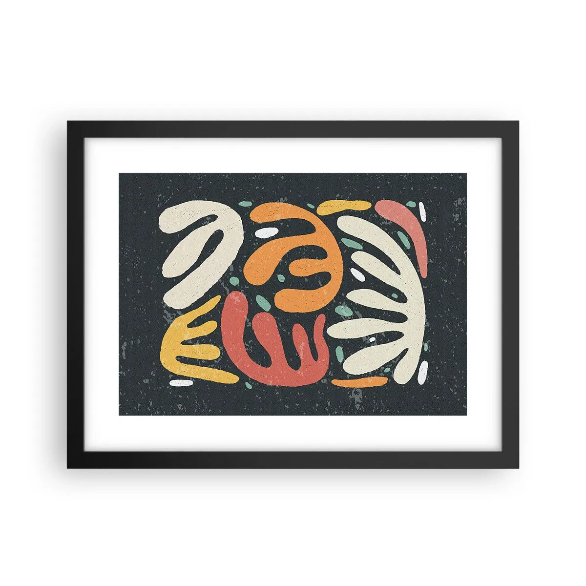 Poster în ramă neagră - Compoziție - te-am prins - 40x30 cm