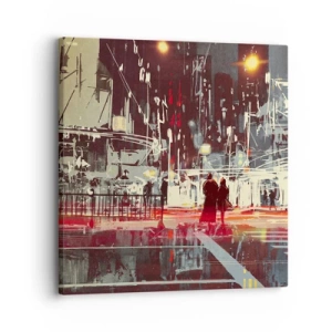 Tablou pe pânză - O trecere metropolitană - 30x30 cm