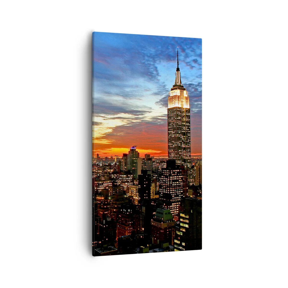 Tablou pe pânză - O noapte americană luminoasă - 55x100 cm