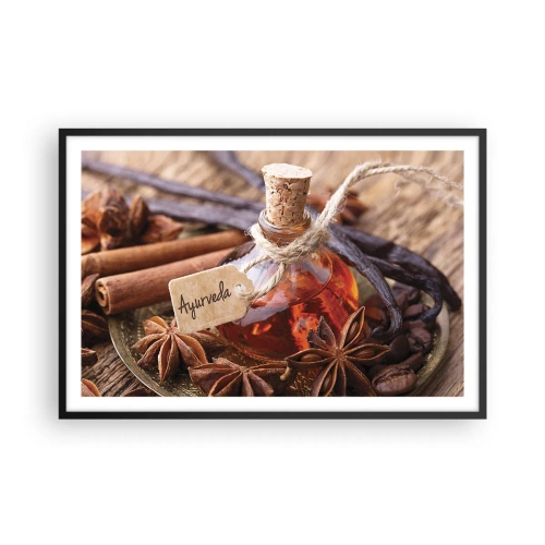 Poster în ramă neagră - Unitatea trupului și a spiritului - 91x61 cm