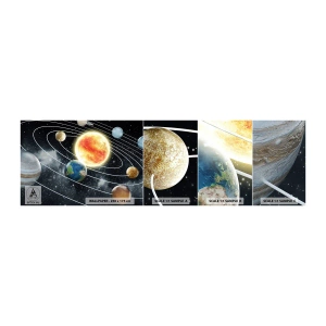 Mostră tapet autocolant Deluxe Sticker - Dans cosmic - Cosmos, Galaxie, Sistem solar - 100x30 cm