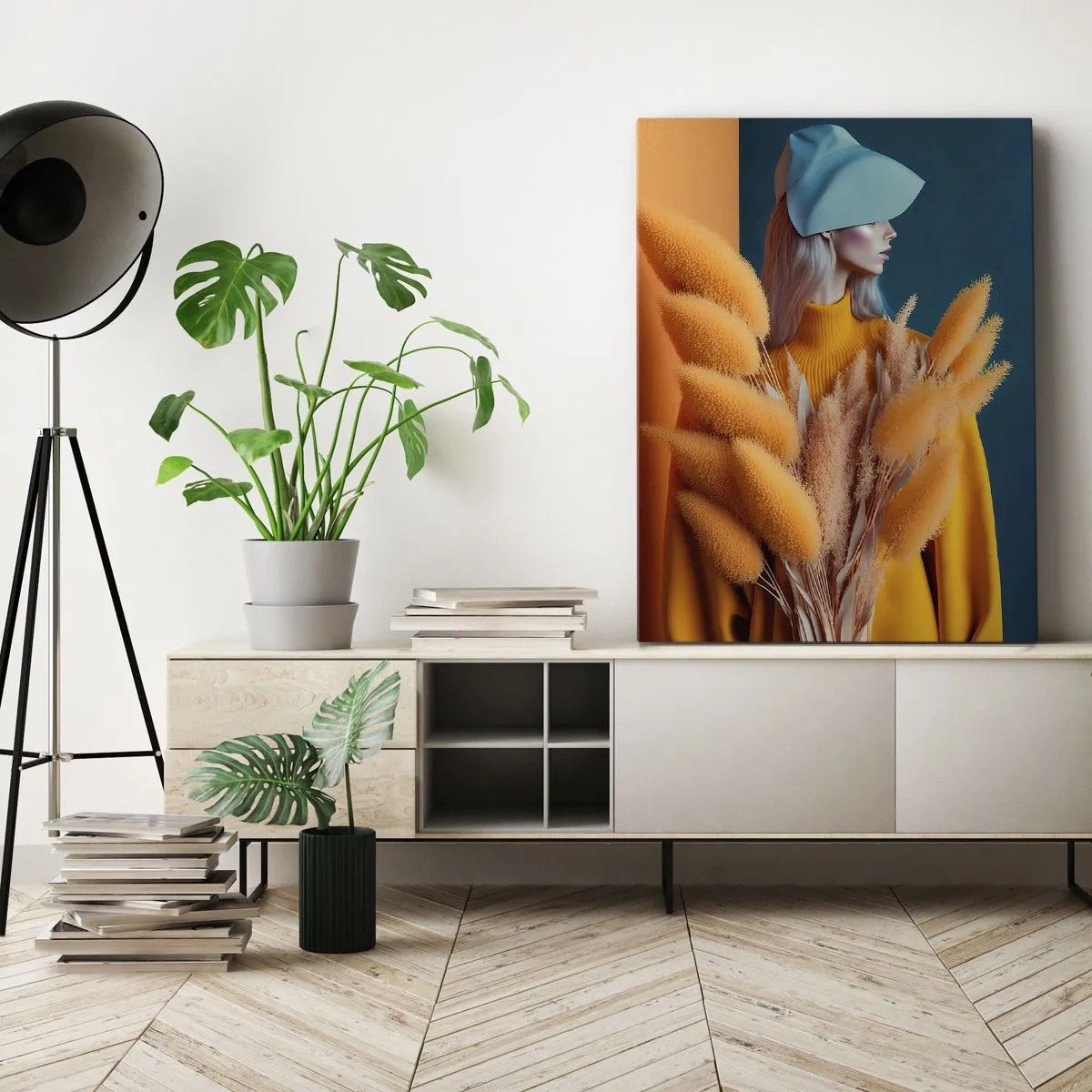 Tablou pe pânză - Portret pufos - 80x120 cm