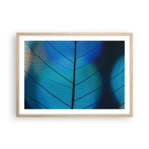 Poster în ramă de stejar deschis - Construcție de finețe - 70x50 cm