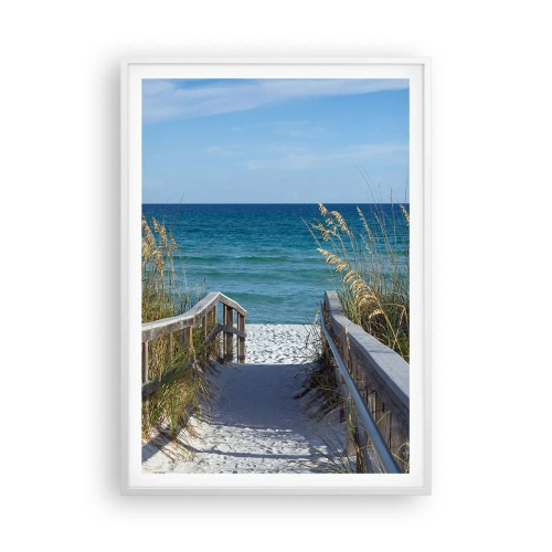 Poster în ramă albă - În soare, în vânt - 70x100 cm