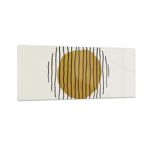 Tablou pe sticlă - Abstracție tremurândă de căldură - 100x40 cm