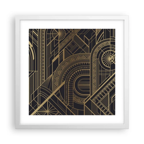 Poster în ramă albă - Concepte, idei, planuri - 40x40 cm