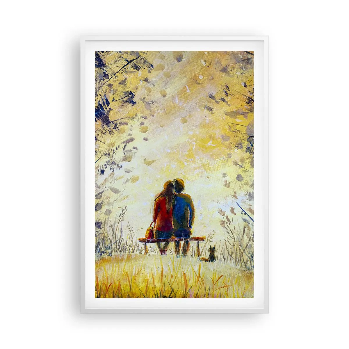 Poster în ramă albă - Un moment magic - 61x91 cm