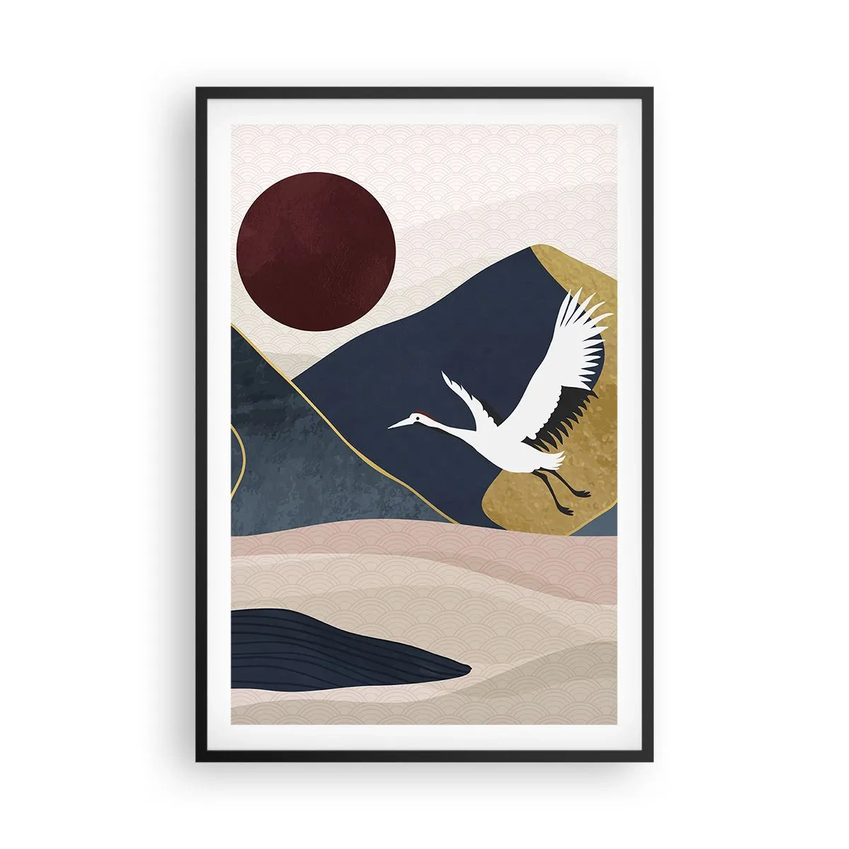 Poster în ramă neagră - Și ziua a zburat din nou - 61x91 cm