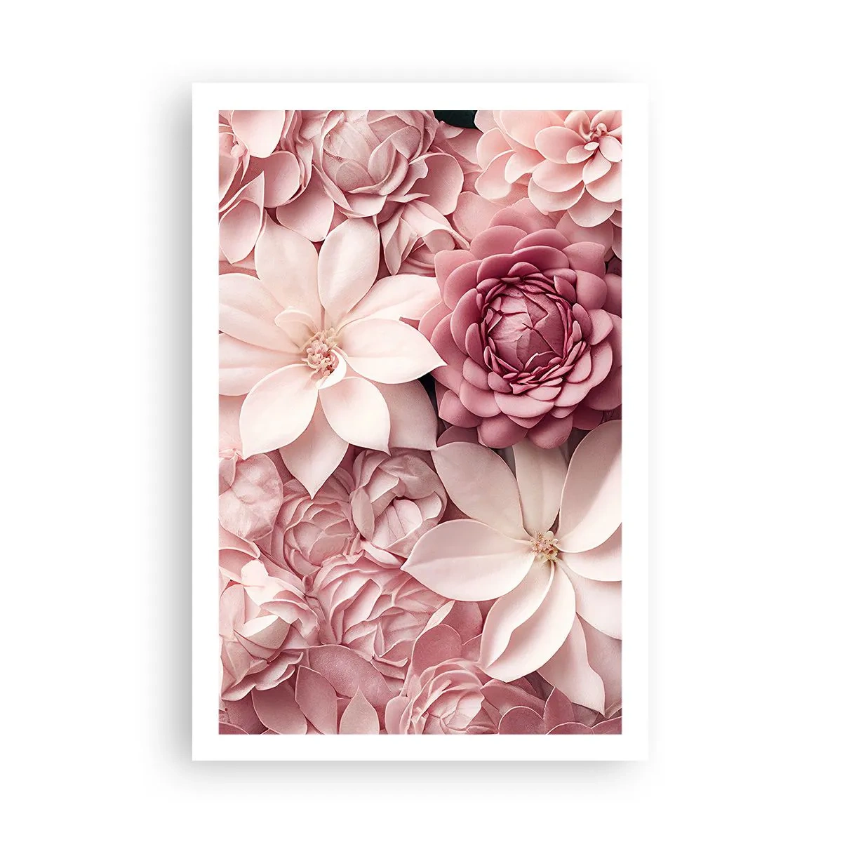 Poster - În petale roz - 61x91 cm