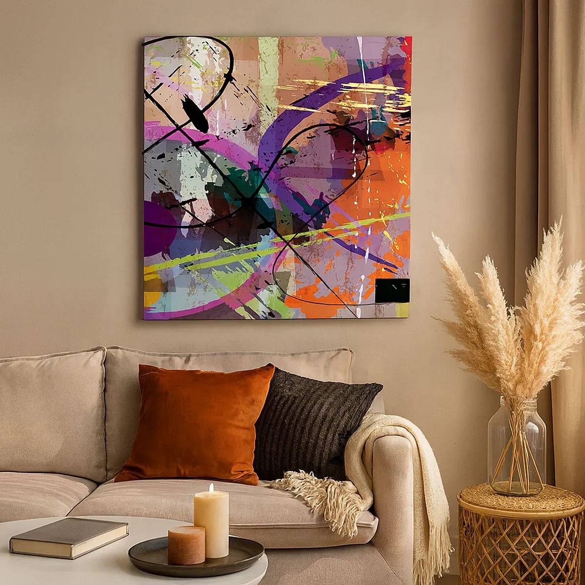 Tablou pe pânză - Poate fi drept sau de jur împrejur - 30x30 cm