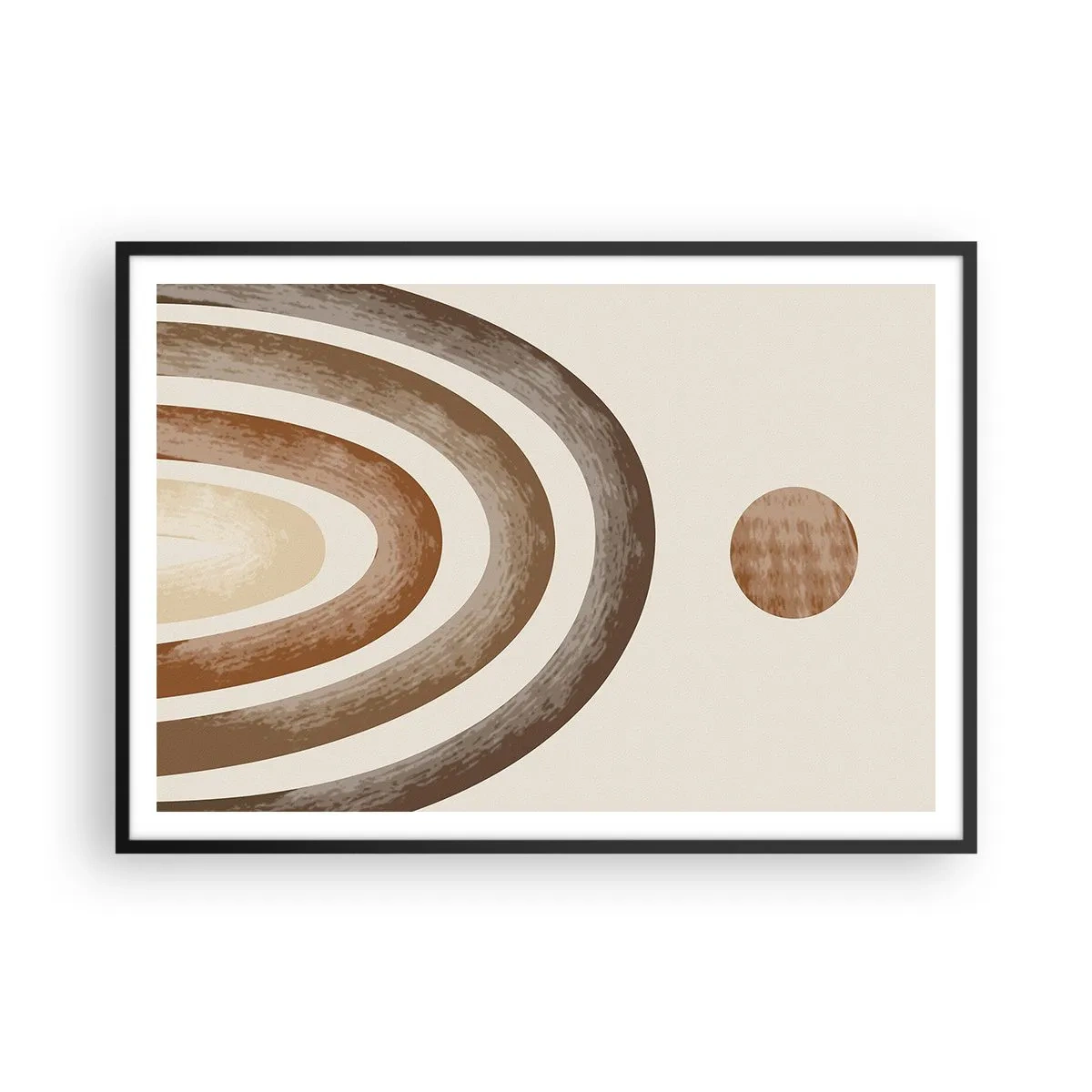 Poster în ramă neagră - Într-o galaxie îndepărtată - 100x70 cm