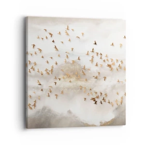 Tablou pe pânză - A sosit timpul... - 40x40 cm