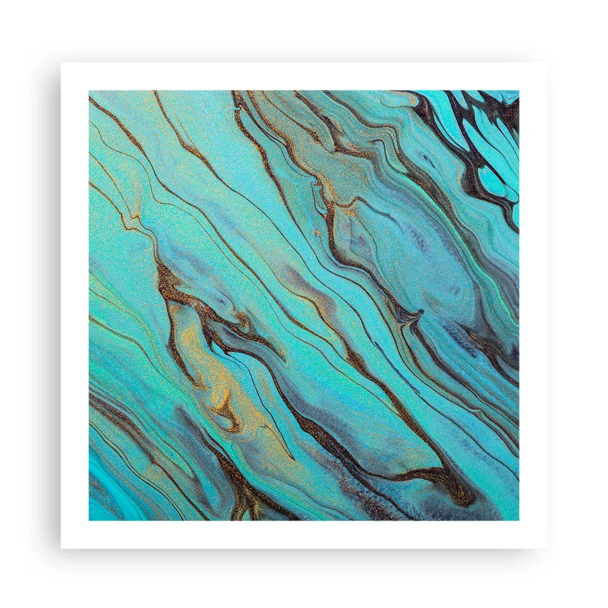 Poster - Mareea turcoaz - 60x60 cm