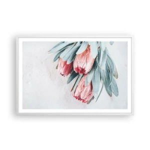 Poster în ramă albă - Rușinate de propria lor frumusețe - 91x61 cm