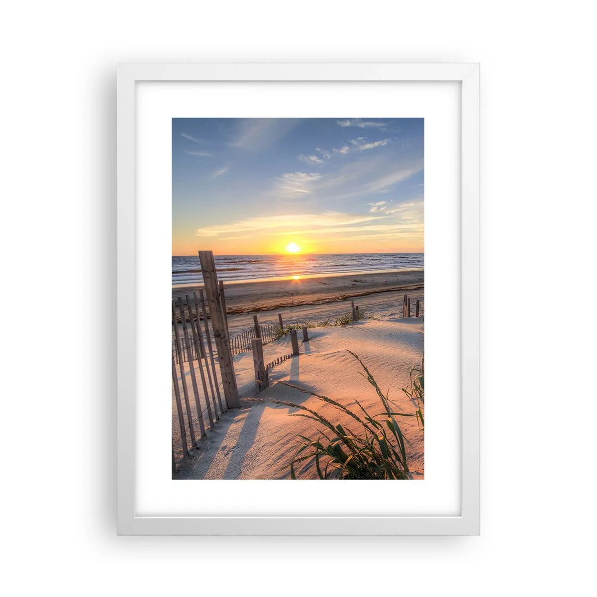 Poster în ramă albă - Strălucirea și umbra vântului - 30x40 cm