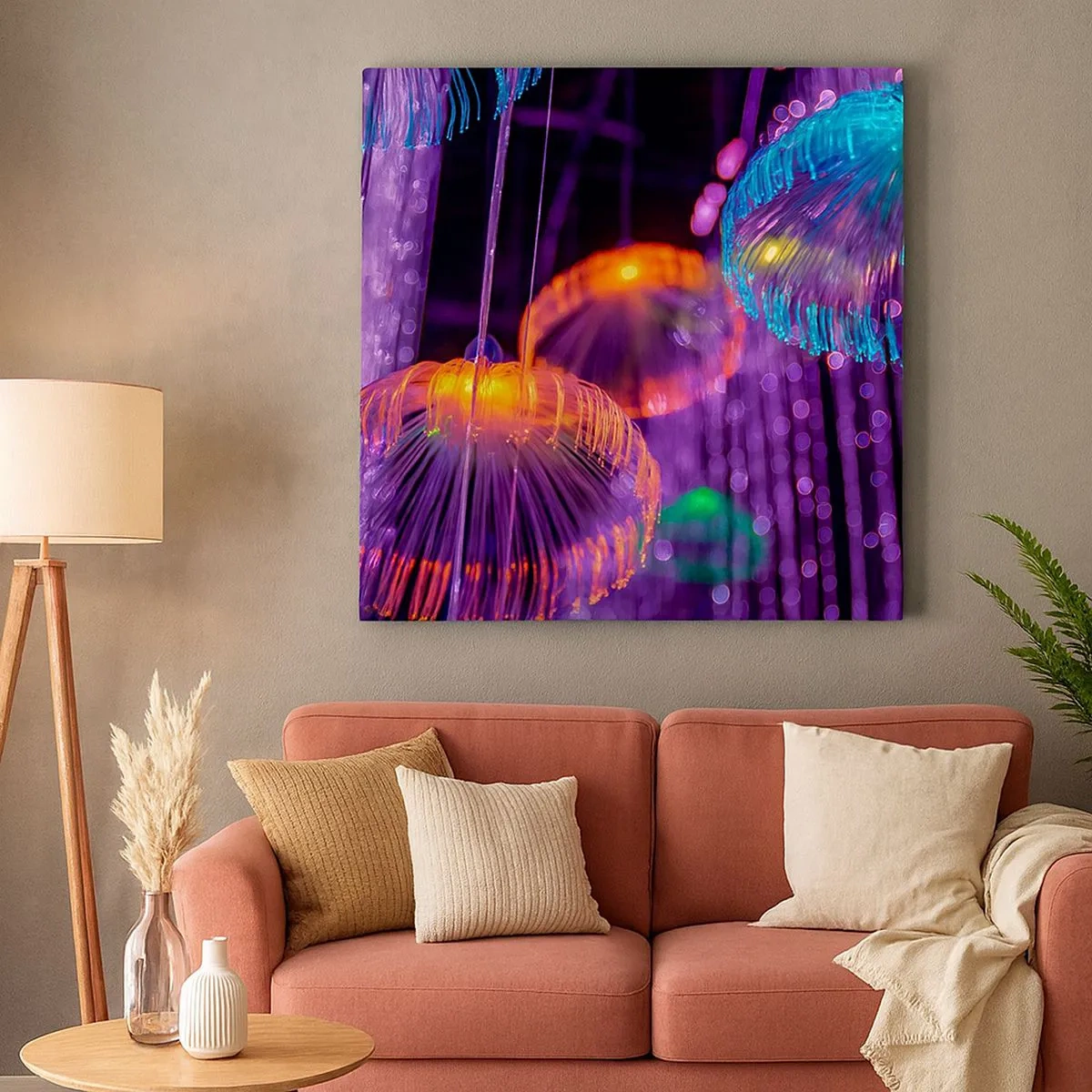 Tablou pe pânză - Fântână de lumină - 30x30 cm