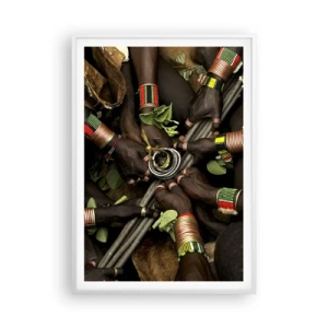 Poster în ramă albă - Împreună - 70x100 cm