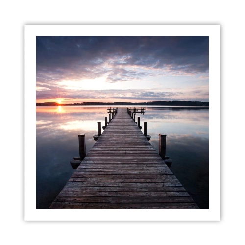 Poster - Granița tăcută dintre zi și noapte - 60x60 cm